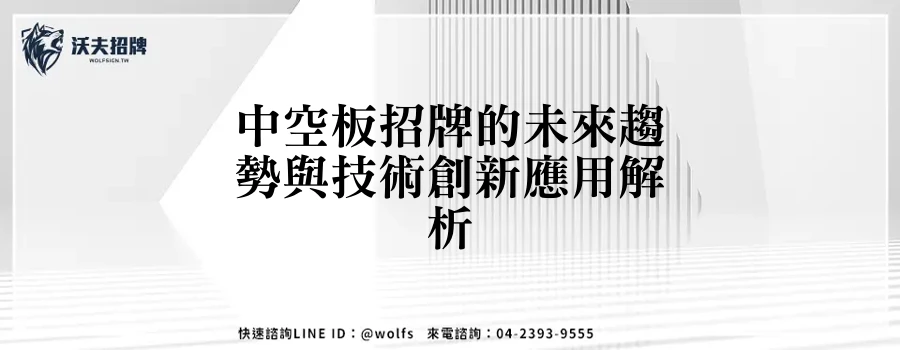 中空板招牌的未來趨勢與技術創新應用解析